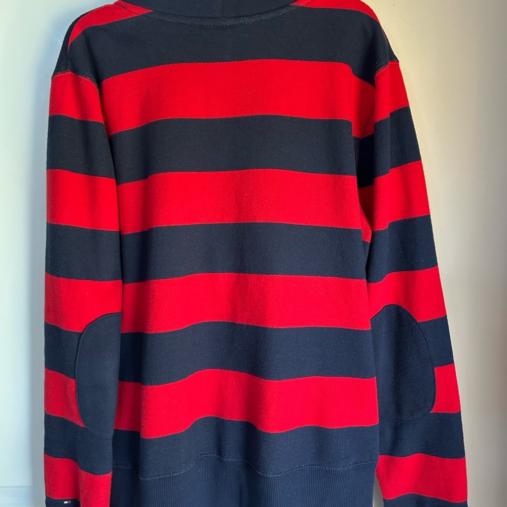 Red and Black Striped Women’s Sweater